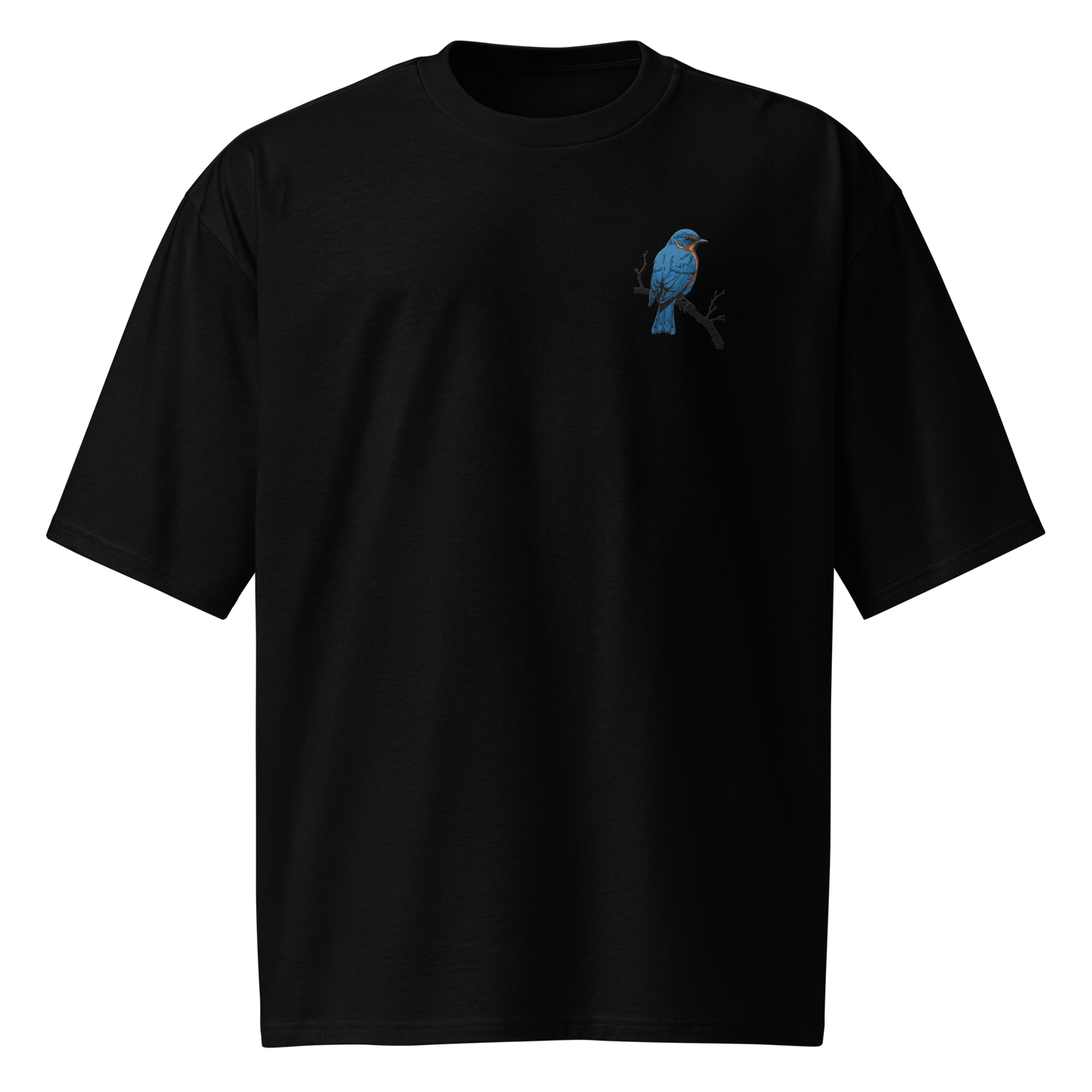 Übergroßes T-Shirt mit „Bluebird“-Stick