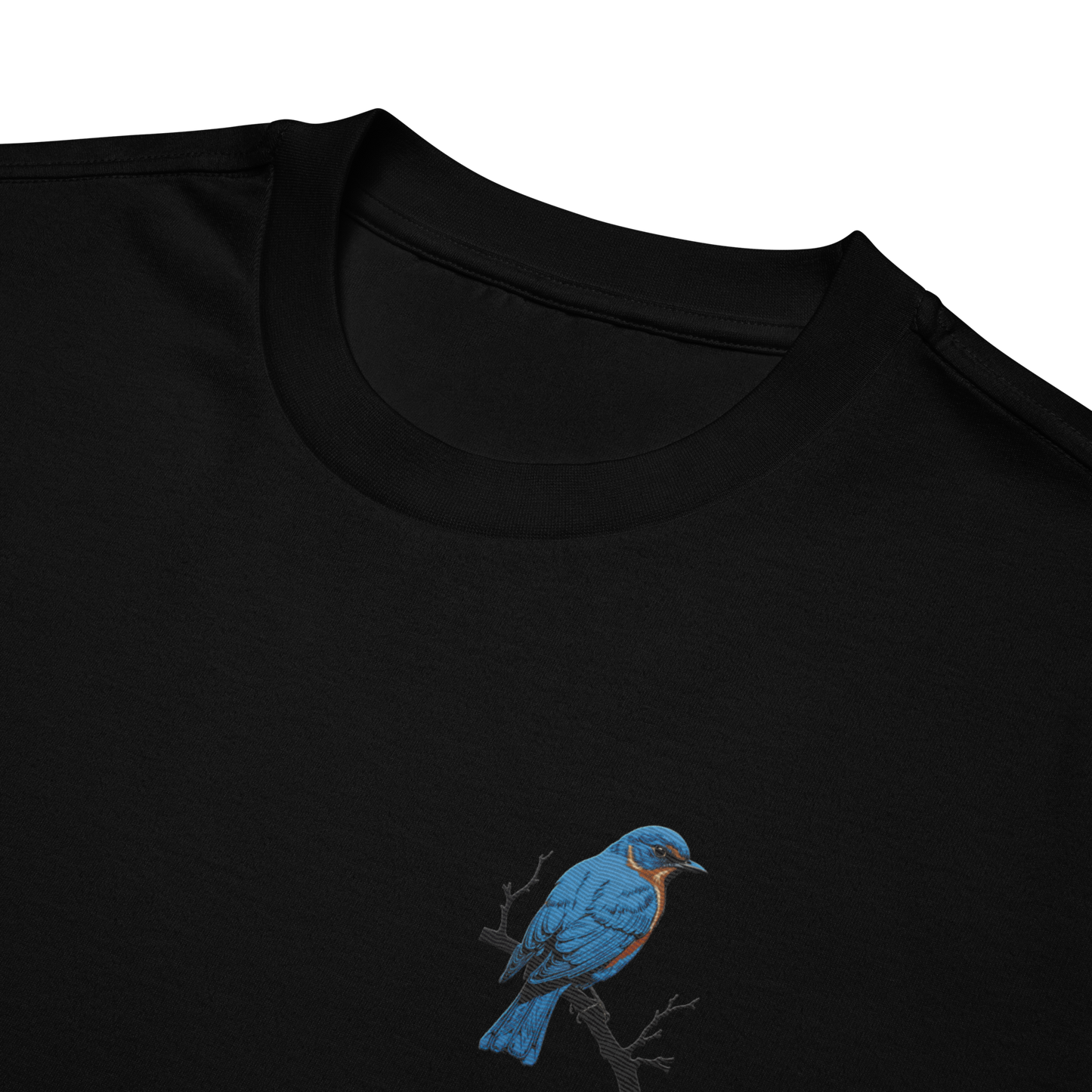 Übergroßes T-Shirt mit „Bluebird“-Stick