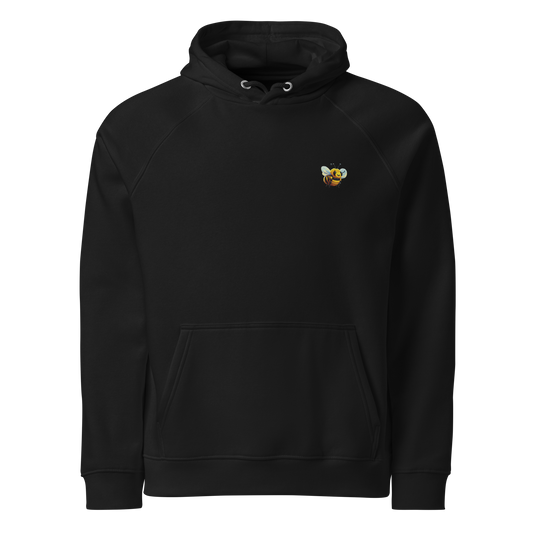 Product mockup bumblebee hoodie black front view